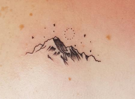 La Graine - Mountain range tattoo by our resident artist... | Facebook