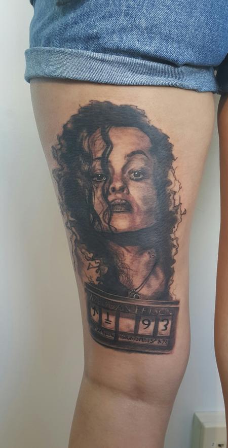 tattoos/ - Bellatrix Lestrange Portrait Tattoo - 123597