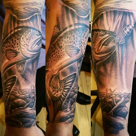 tattoos/ - NZ Fishing Sleeve Tattoo - 131749