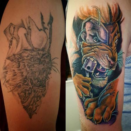 Joshartist - #freehand #custom #biomech #sleeve #tattoo #tattoos #ink  #inked #bigbrainomaha #bigbrain #blackandgray #art #tattooed #tattooartist # artist #drawing #cyborg #robot #guyswithtattoos | Facebook