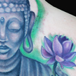 Tattoos - Buddha and Lotus tattoo - 75912