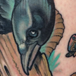 Tattoos - Crow and Ram's skull Tattoo - 94402