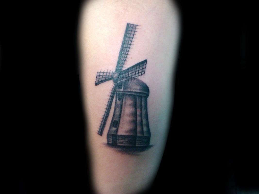 A windmill to honour my dutch heritage  rtattoo