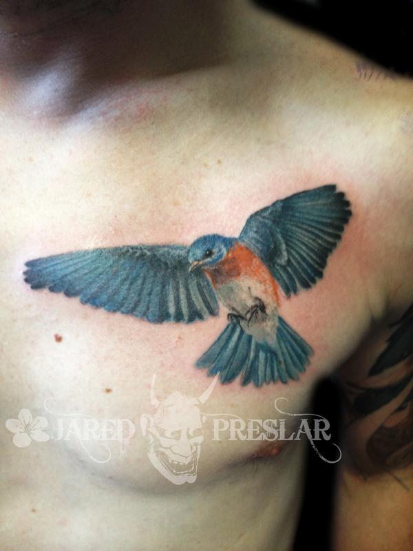 Blue Bird by Jared Preslar : Tattoos