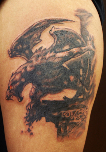 Frank Frazetta Gargoyle Tattoo by Marvin Silva TattooNOW