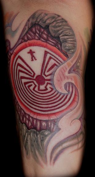 Labyrinth tattoo by Ted @ Creative Inking Brockport, NY : r/tattoos