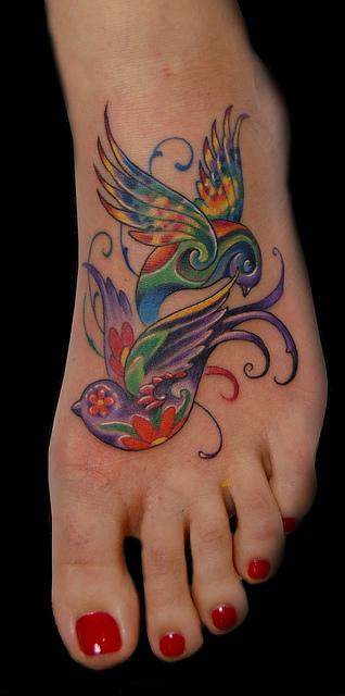 My New #Color #birds #Tattoo... - Rock Ink Tattoo Lounge | Facebook