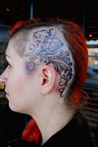 45 Undercut Hairstyles with Hair Tattoos for Women