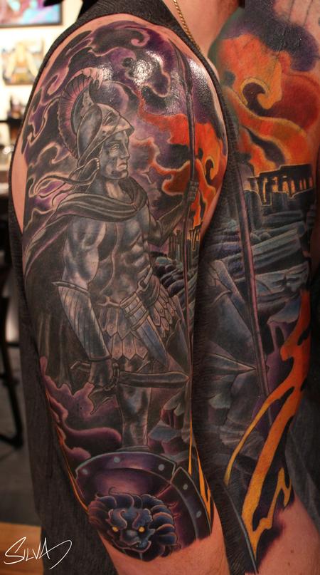 Custom Ares God of War Tattoo by Marvin Silva TattooNOW