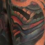 Tattoos - Custom Samurai Mask Tattoo - 115748