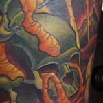 Tattoos - Custom Lava Skulls Tattoo - 115315