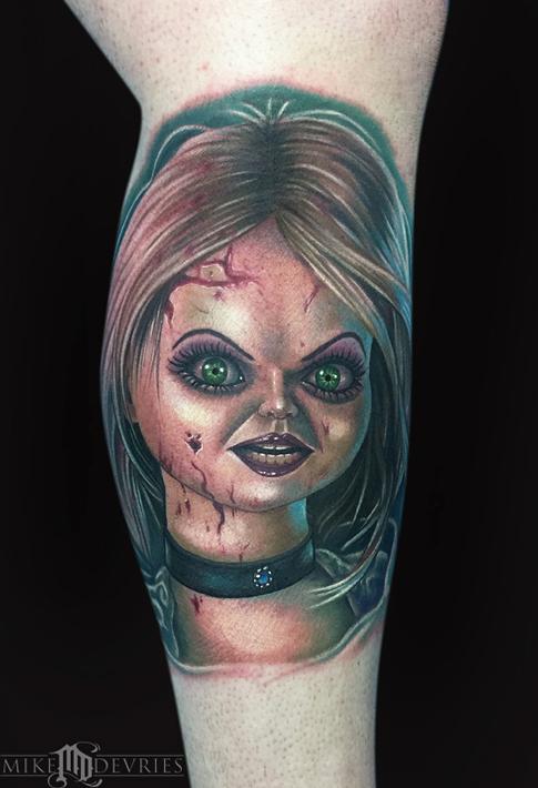 Bride of Chucky tattoo by Paul Acker | Post 32165