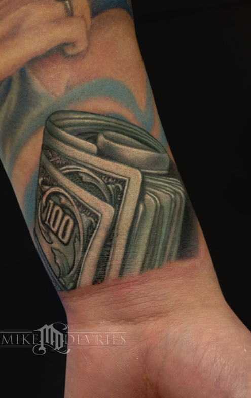 53 Awesome Money Tattoos for Men [2024 Inspiration Guide] | Money bag tattoo,  Money tattoo, Sleeve tattoos