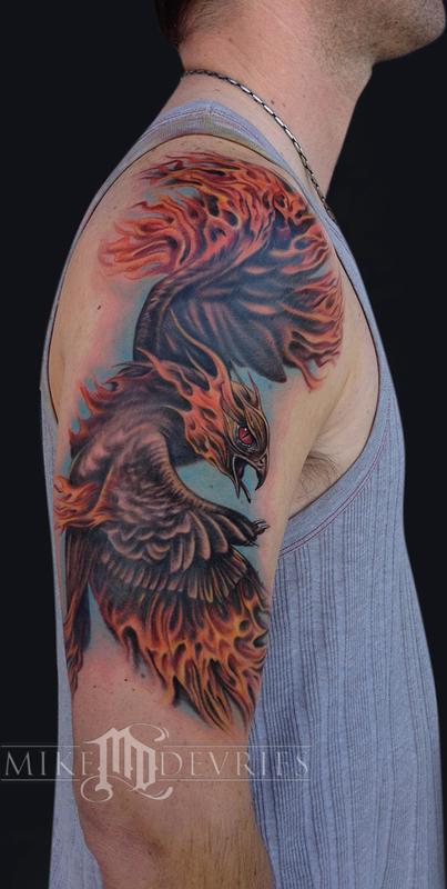 40 Beautiful Phoenix Tattoo Designs  Art and Design
