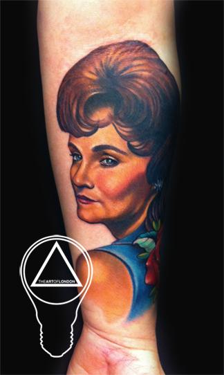 60s Grandma Portrait Tattoo by London Reese: TattooNOW