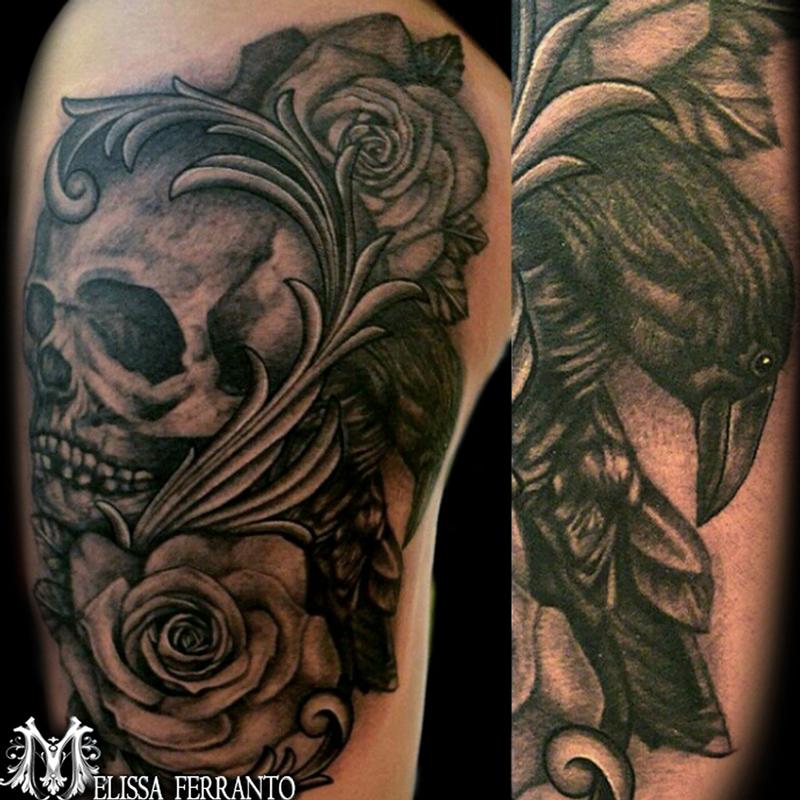 Raven Skull Tattoos  Tattoofilter