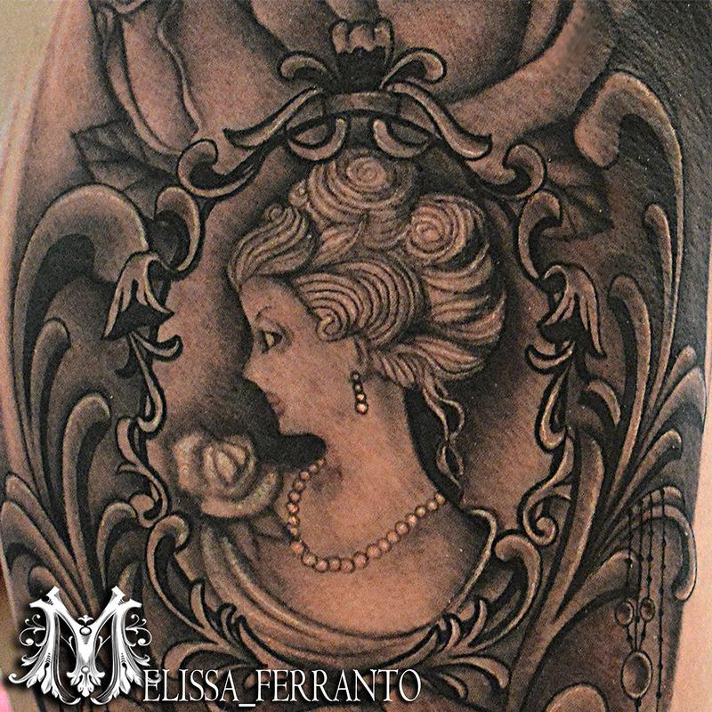 Cameo Tattoo by Melissa Ferranto TattooNOW