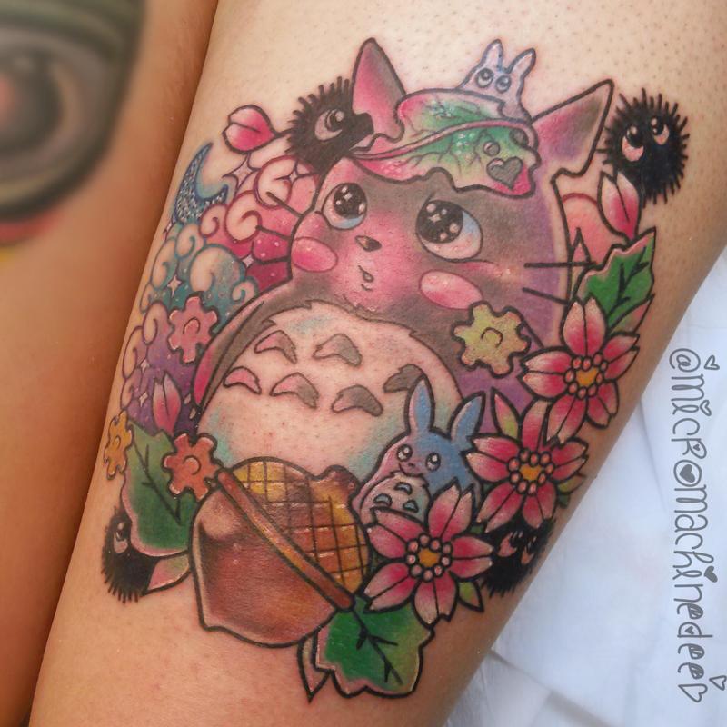 Kawaii Totoro By Dee Soto Tattoonow