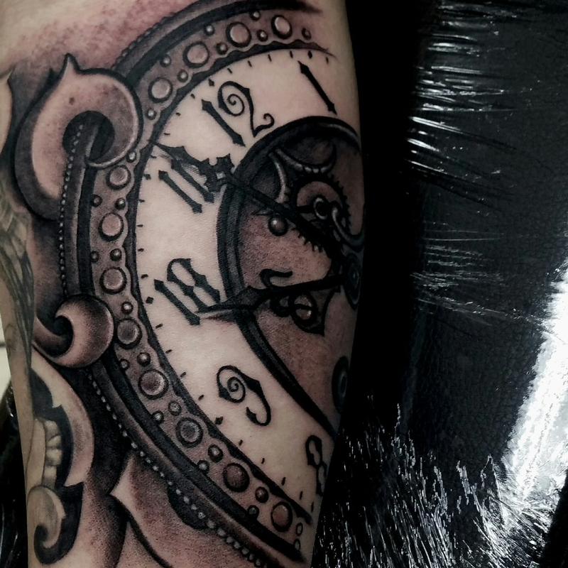 Time piece by Chad Pelland  Tattoos