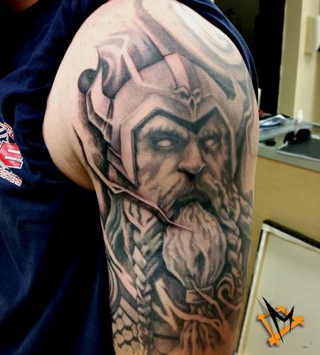 Nordic warrior tattoo by VeronikaRaubtier on DeviantArt