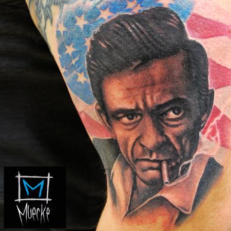 New Johnny Cash tattoo | Johnny cash tattoo, Johnny cash tattoo  traditional, Johnny cash