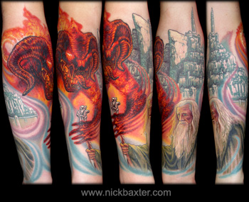 Nick Baxter Tattoos Realistic Lord Of The Rings