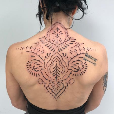 Ornamental  Back Piece by Kim Taylor_