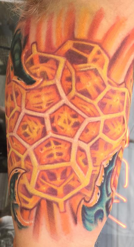 Tattoo uploaded by Mary Jane | Fractal sacred geometry sleeve all healed up  #sleeve #he… | Geometry tattoo, Geometric tattoo sleeve designs, Geometric  tattoo design