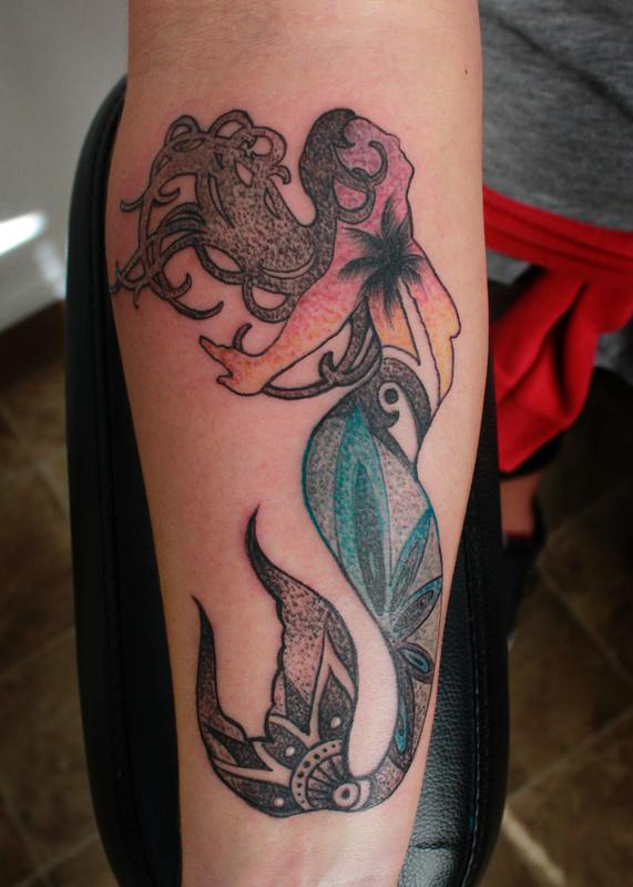 pisces tattoo mermaid