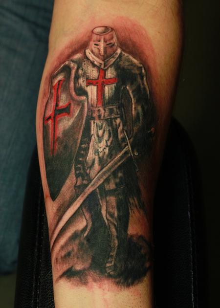 Rock Steady Tattoo UK  Pretty much done on this knights armor half  sleeve
