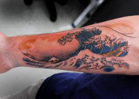 Japan Wave Tattoo Photos and Images