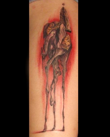 50 Creative Salvador Dali Elephant Tattoo Designs for Men | Salvador dali  tattoo, Dali tattoo, Elephant tattoo