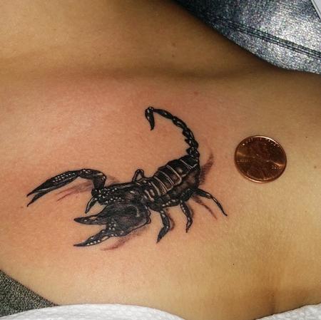 Scorpion tattoo | Cool wrist tattoos, Simplistic tattoos, Horoscope tattoos