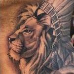 Tattoos - Lion with Headdress - 104741