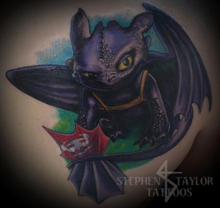 a bold kindess and a tender courage — fuckyeahtattoos: Toothless tattoo by  Paula...