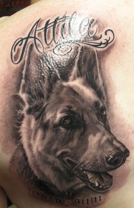 Pin by shay hunt on Tattoos | German shepherd tattoo, Dog tattoos, Dog paw  tattoo