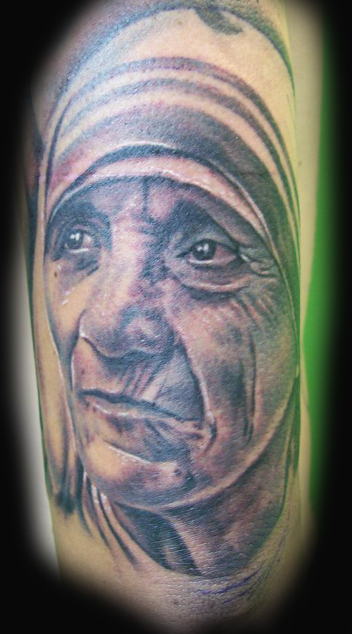 Maikon Basei Tattoo Artist  Mother Teresa was no saint done at True  Black Tattooing  Facebook