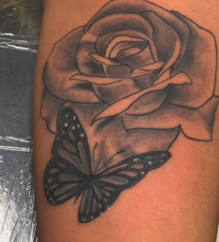 tattoos/ - Rose Butterfly - 144059
