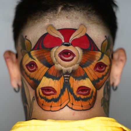 tattoos/ - Psychic Moth Neotraditional Tattoo - 144140