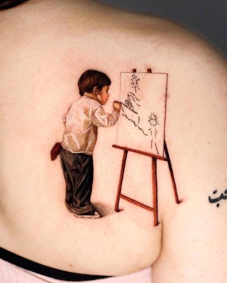 tattoos/ - Child Drawing Tattoo - 144190