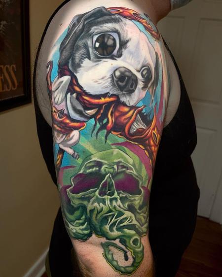 tattoos/ - Cthulu Dog Fight - 144552