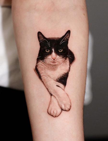 tattoos/ - Realistic Cat - 144327
