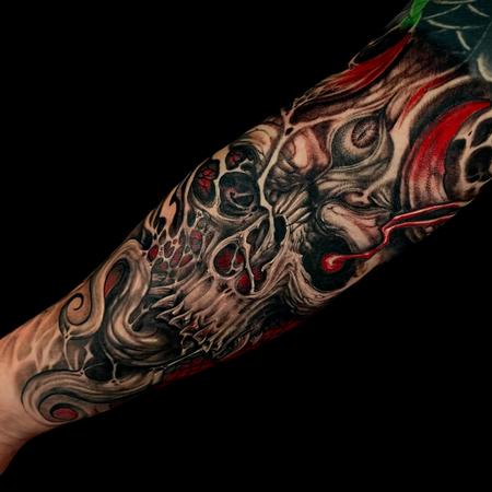 tattoos/ - Evil Abstract Skull - 144305