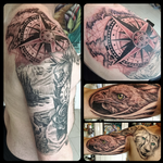 Tattoos - Compass and map  - 144905