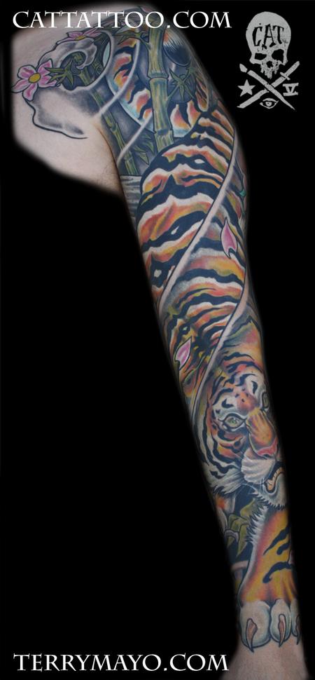 traditional asian tiger tattoo