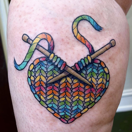 tattoos/ - Knit Heart - 145703