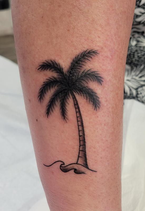 Palm tree forearm tattoo  tattoo palmtreetattoo palmtree califo   TikTok