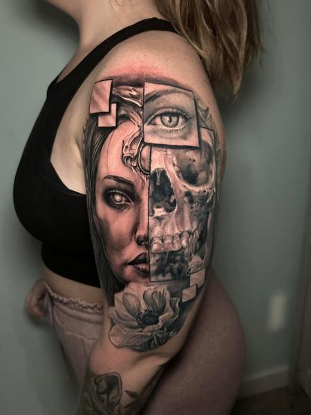 tattoos/ - Skull/Woman - 145503