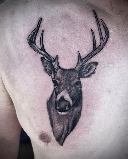 Andry Drousioty - #deer #tattoo #andrydrousioty #tattoostudio #limassol  #cyprus #chesttattoo #tattooedmen #lovemyjob #tattooartist | Facebook