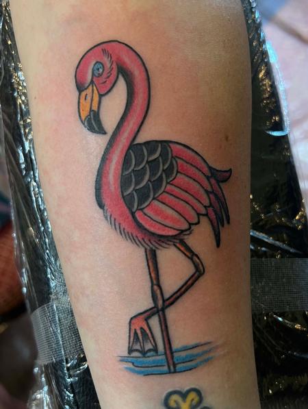 Temporary tattoos Tropic. Set of 12 flamingo, pineapple, leafs tatts -  Ducky Street